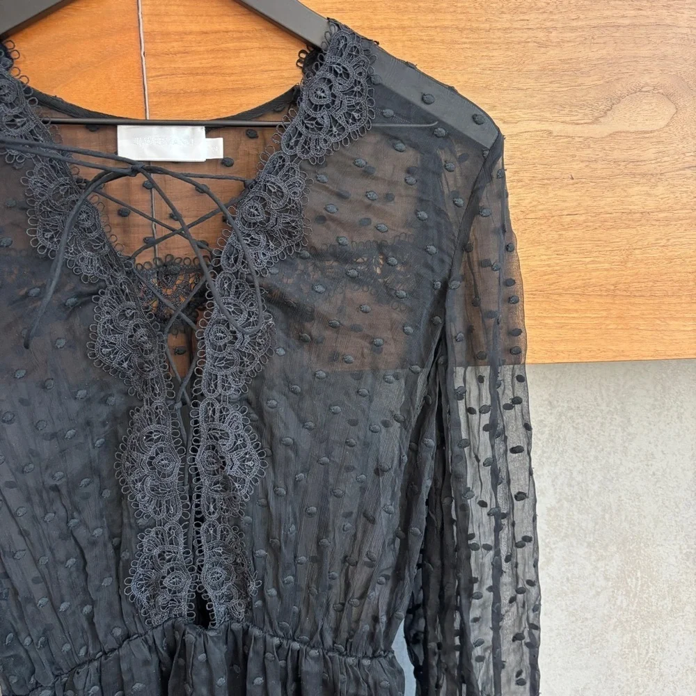 ZIMMERMANN Oleander Lattice Romper, Size 2 - Picture 11 of 16